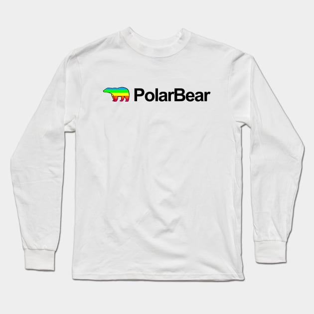 Polar Bear (Black) Long Sleeve T-Shirt by Outpost